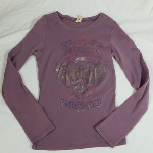 Parang Long Sleeve Tee Purple Womens Small (154)